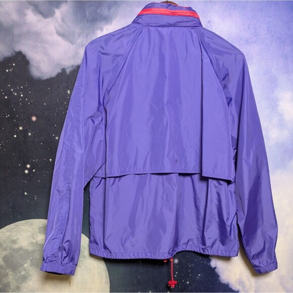 Vintage Woolrich Purple Red Windbreaker Jacket Size Medium 80s 90s Retro Outdoor - Picture 5 of 9